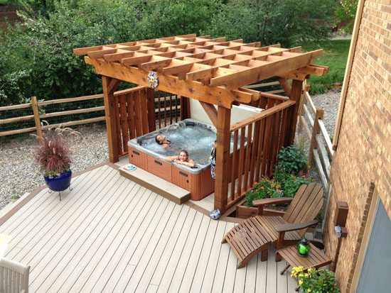 cost to install in ground hot tub