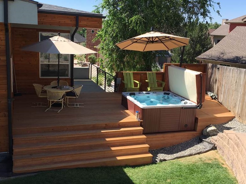 Inground Install Photos of Wind River Spas Customers Hot Tubs